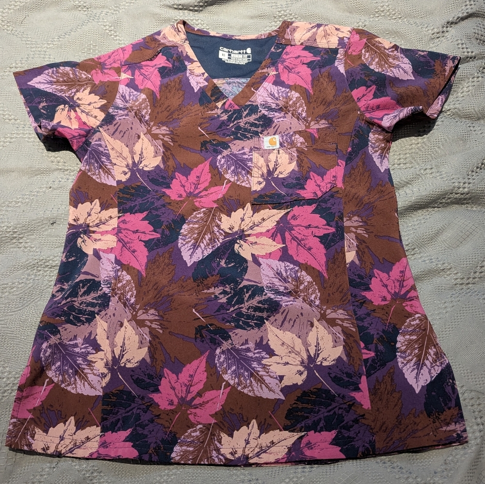 3 For $45 Carhartt Purple and Brown V-Neck Top